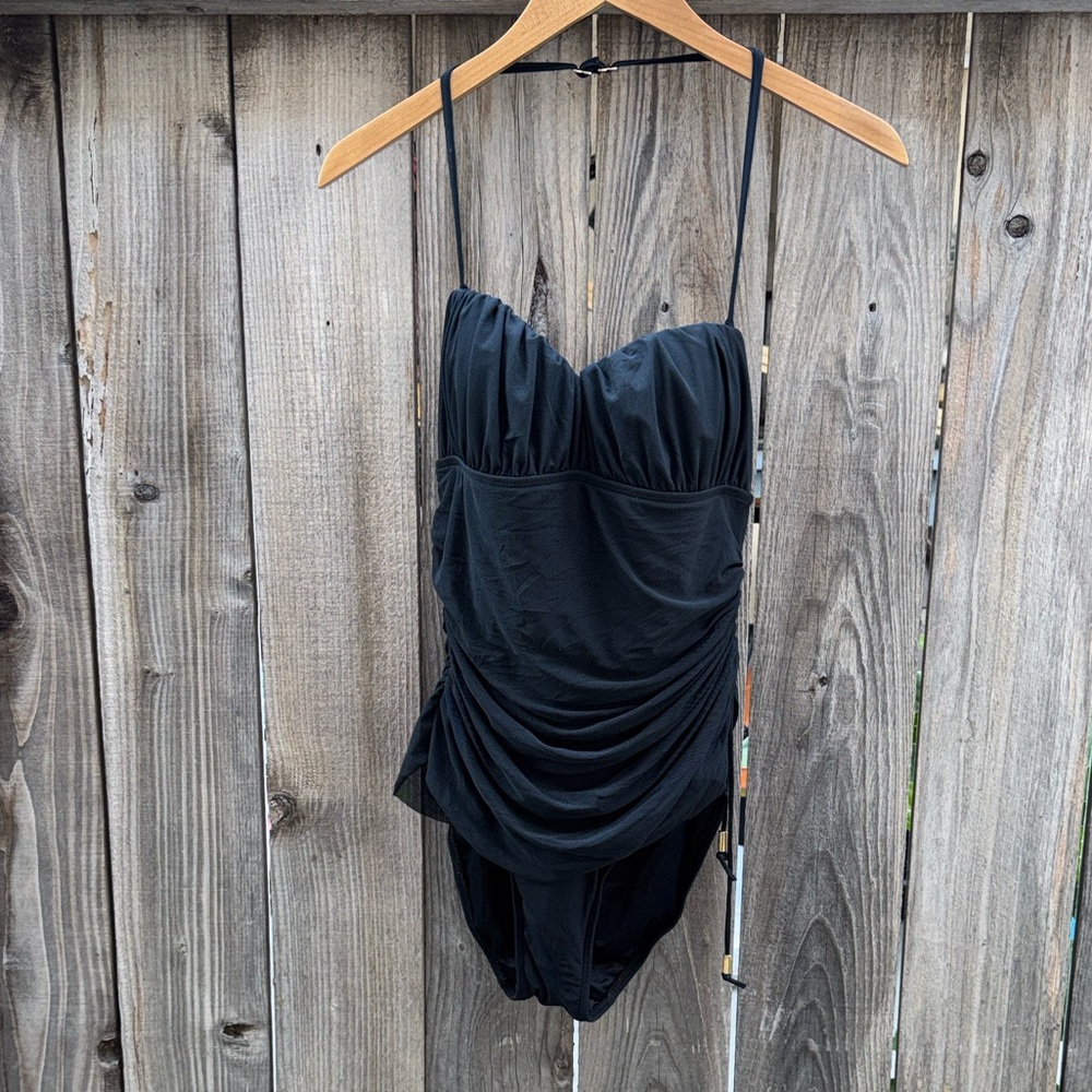 SPANX Halter One Piece Swimsuit Black Size 8